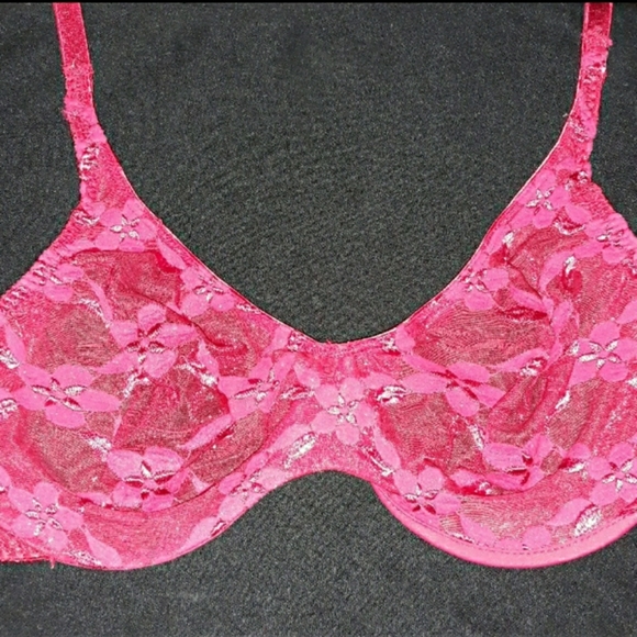 OLGA Red Lace Brassiere Bra 36 D - Picture 2 of 8